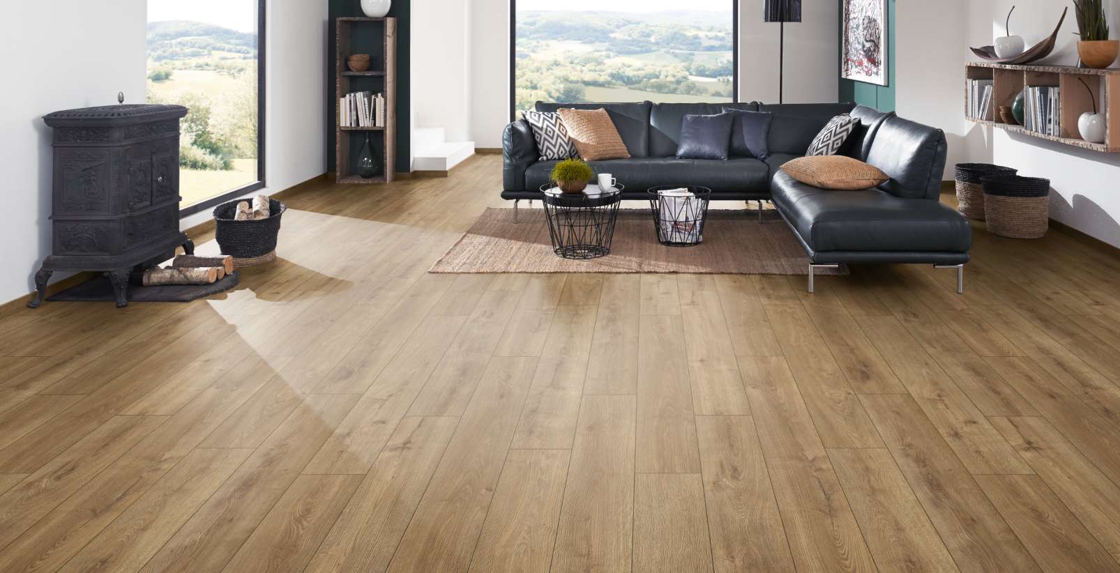Hillside Oak, RO, 7 mm, Standard Plank - Room Scene