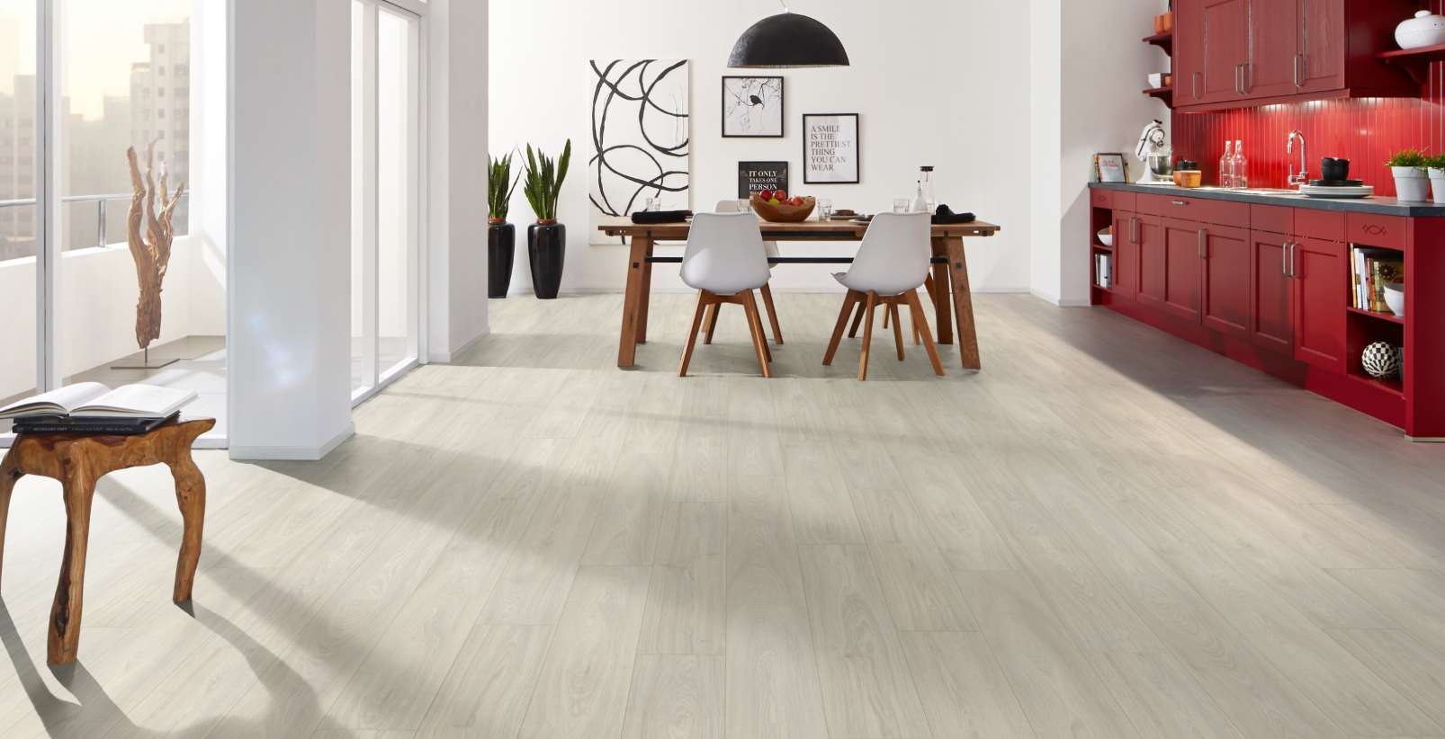 Cotton Greenvale Oak, MW, 8 mm, Standard Plank - Room Scene