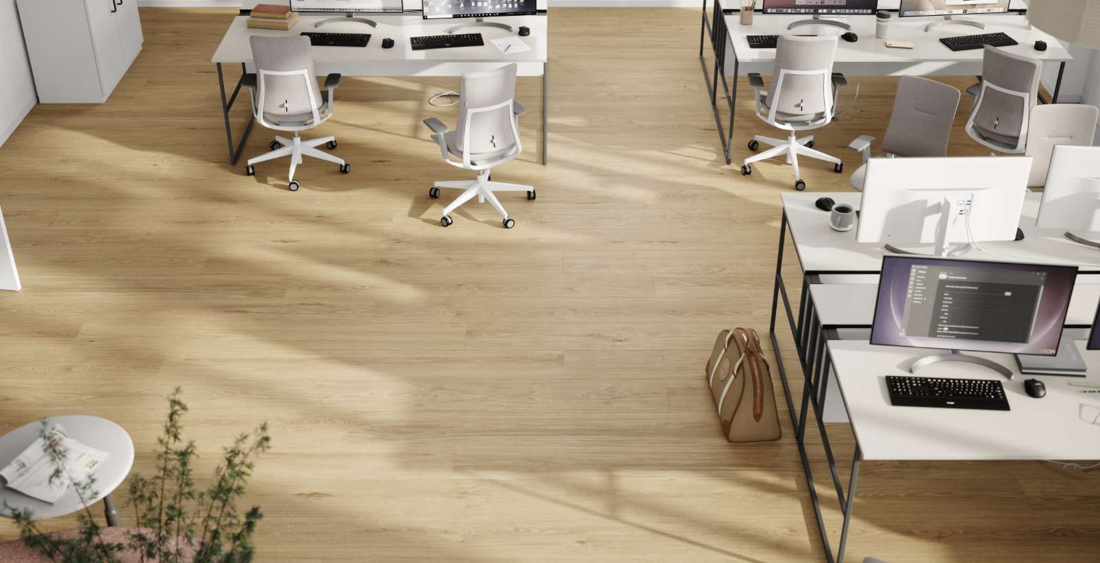 Blonde Montanara Oak, MR, 9 mm, Wide Plank - Room Scene
