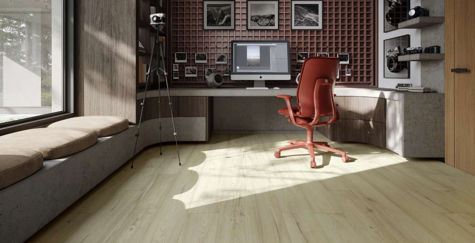 Sand Ribera Oak, RR, 13 mm, Wide Plank - Room Scene