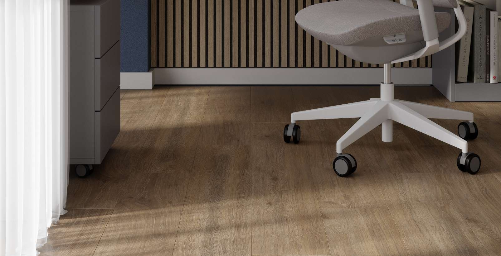 Khaki Oak, NL, 8 mm, Standard Plank - Room Scene