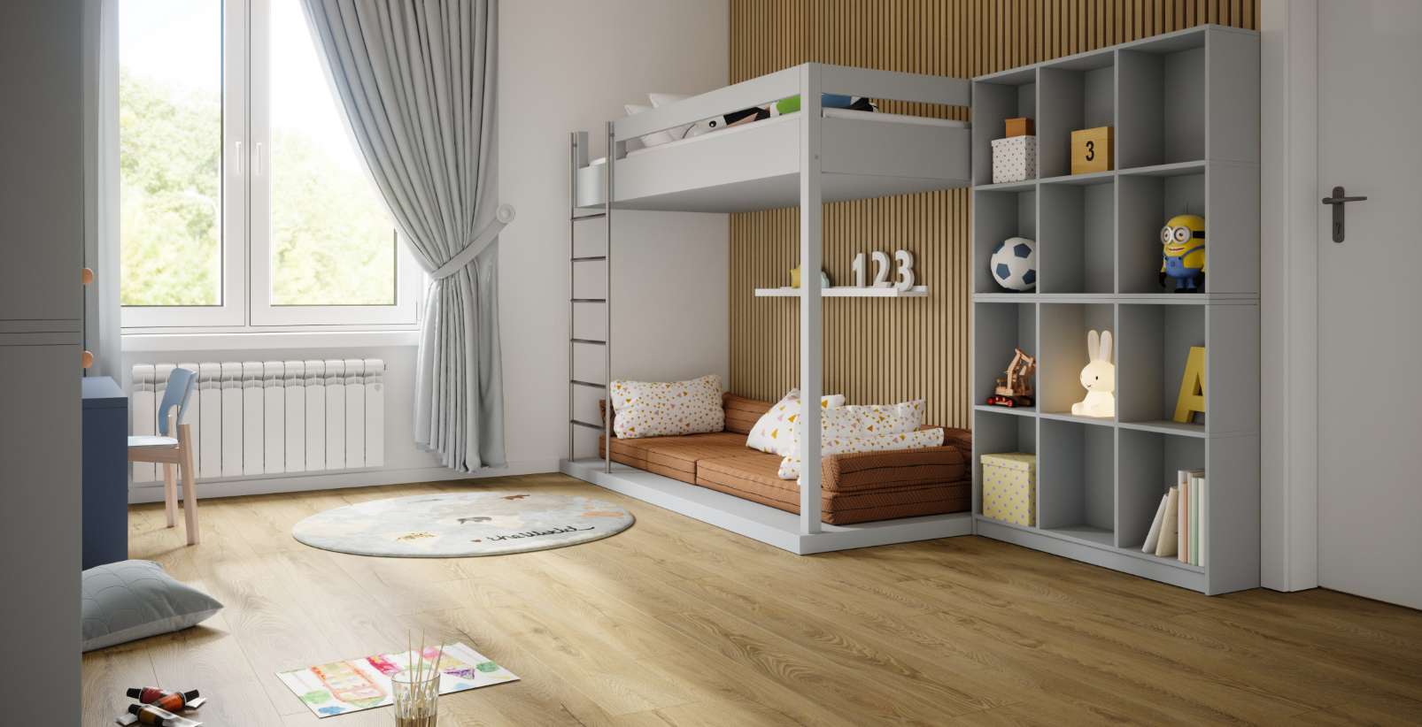 Inca Carpenter Oak, CM, 10 mm, Standard Plank - Room Scene