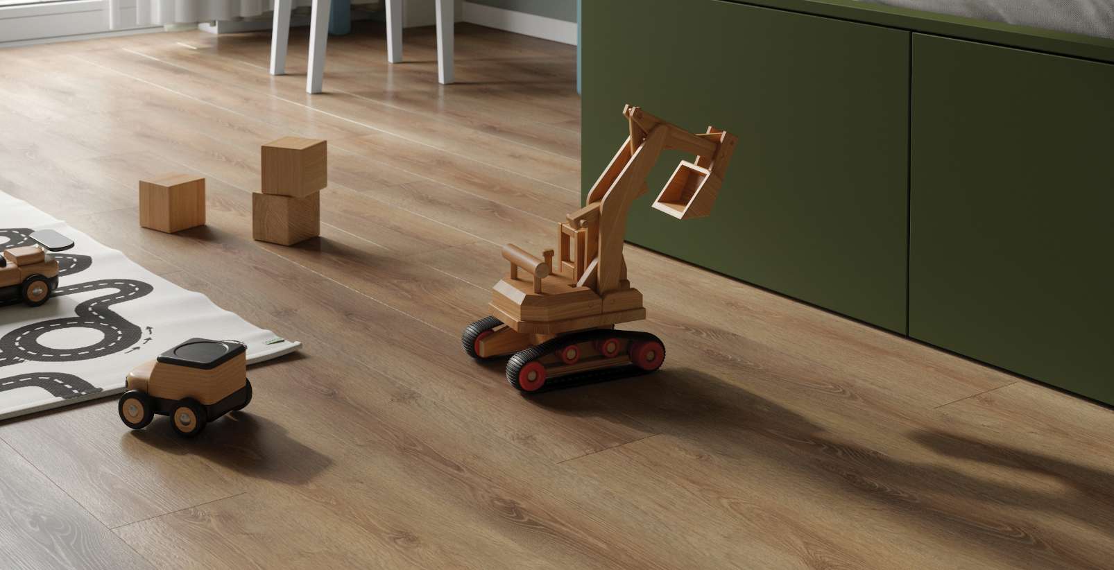 Clearwater Oak, GT, 8 mm, Standard Plank - Room Scene