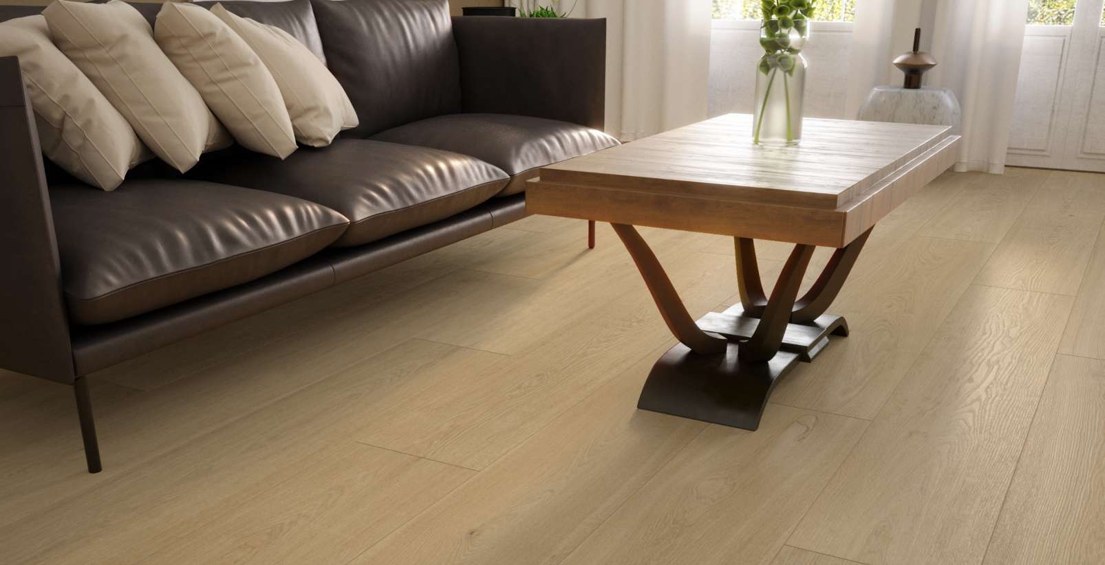 Seashell Regis Oak, SE, 6 mm, Long Plank - Room Scene