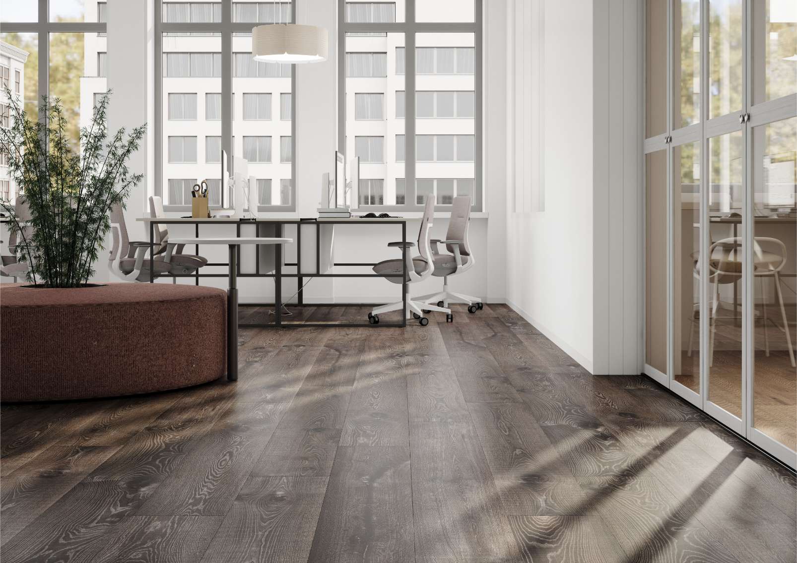 Sepia Tegernsee Oak, TG, 12 mm, Long Plank - Room Scene