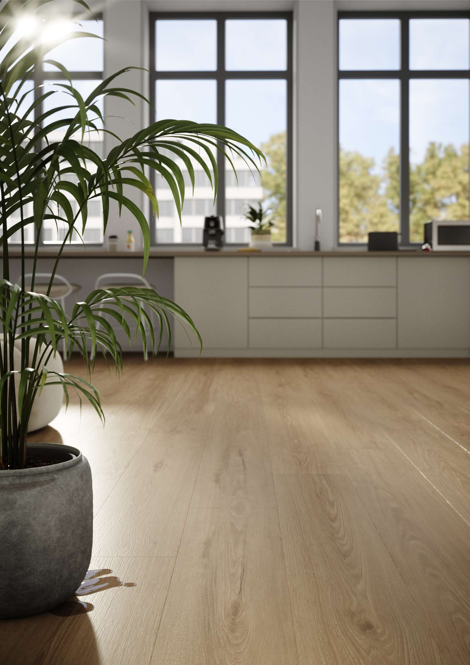 Smoked Montanara Oak, MR, 9 mm, Long Plank - Room Scene