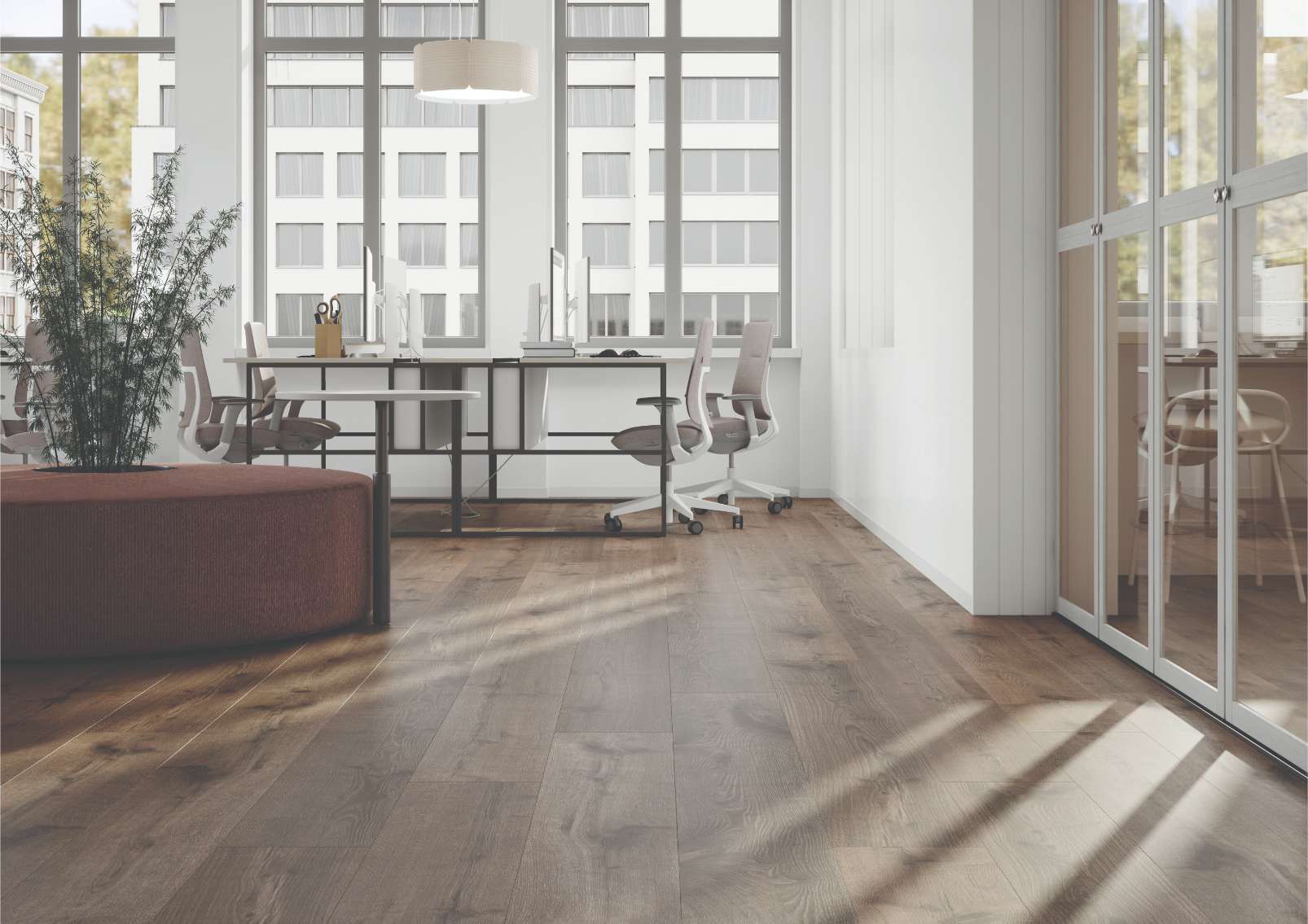 Hare Tegernsee Oak, TG, 12 mm, Long Plank - Room Scene