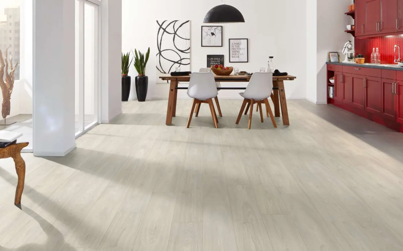 Cotton Greenvale Oak, MW, 8 mm, Standard Plank - Room Scene