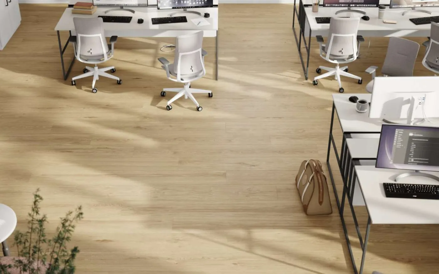 Blonde Montanara Oak, MR, 9 mm, Wide Plank - Room Scene