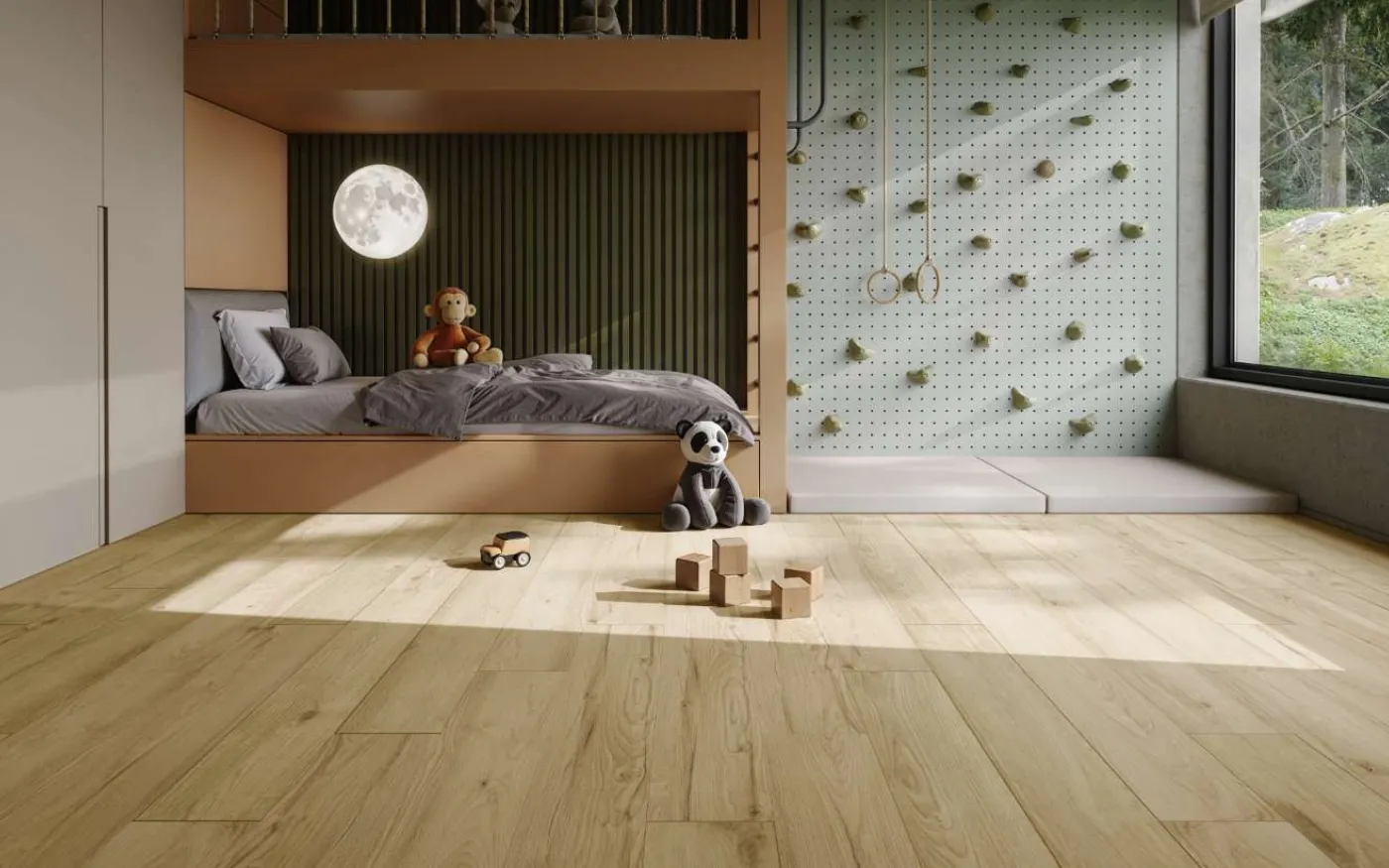 Honey Ribera Oak, RR, 10 mm, Standard Plank - Room Scene