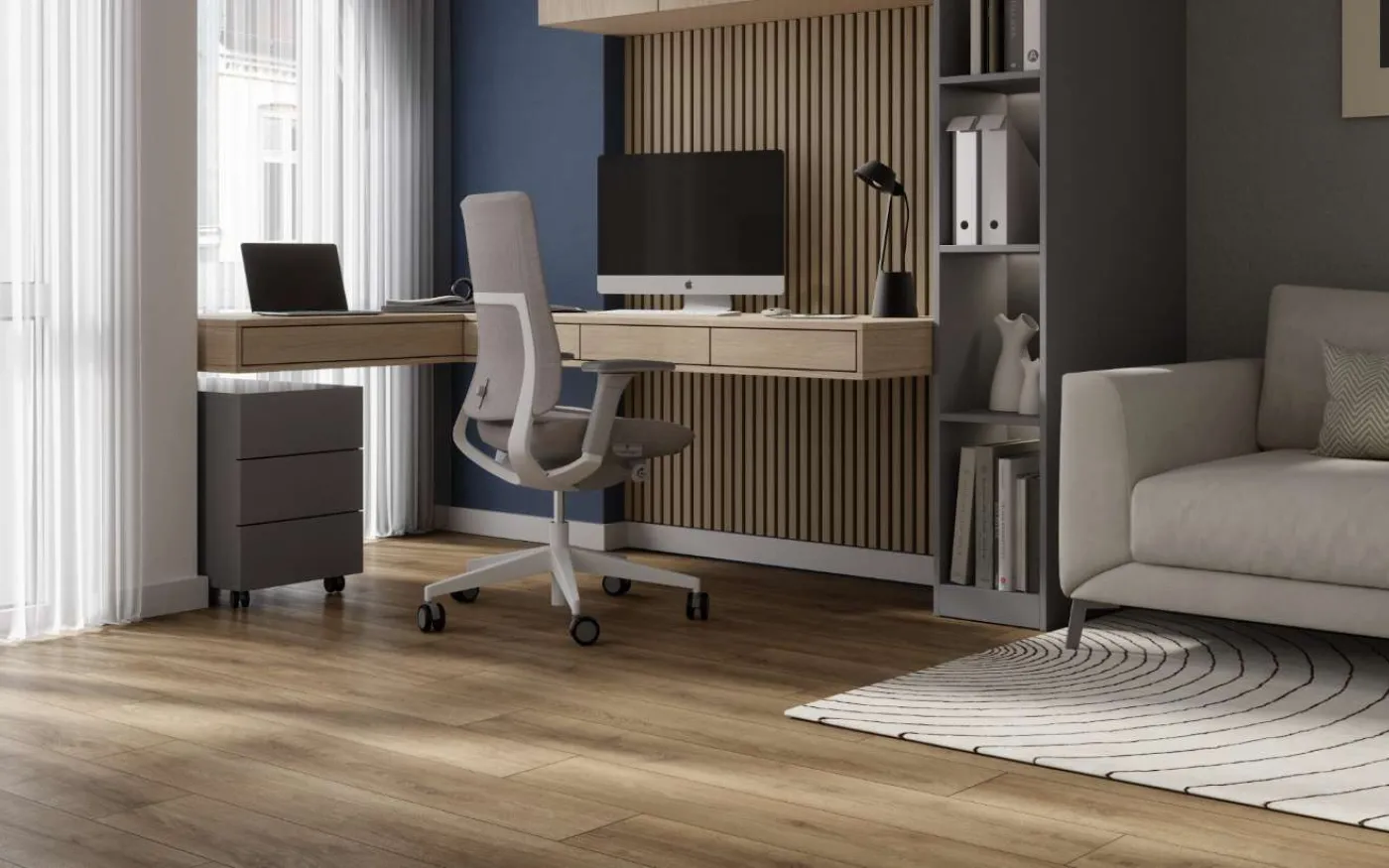 Clay Sola Oak, MW, 7 mm, Standard Plank - Room Scene