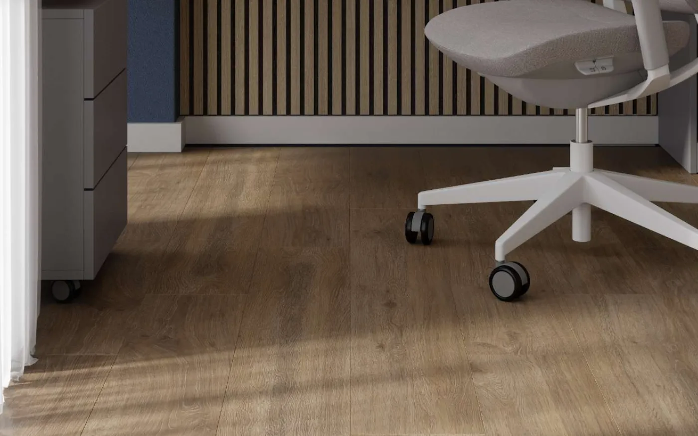 Khaki Oak, NL, 8 mm, Standard Plank - Room Scene