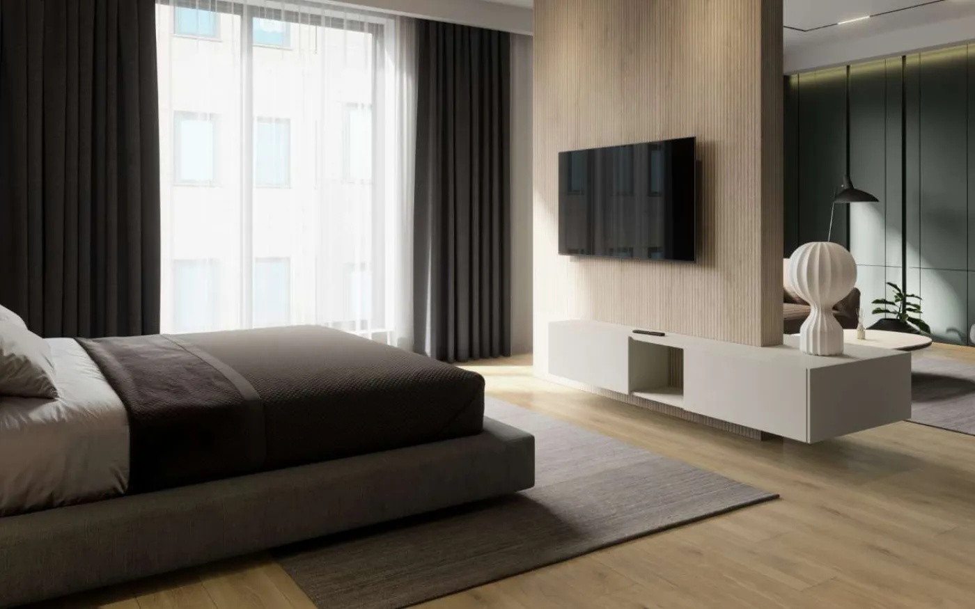 Tortilla Cashmere Oak, NL, 8 mm, Standard Plank - Room Scene
