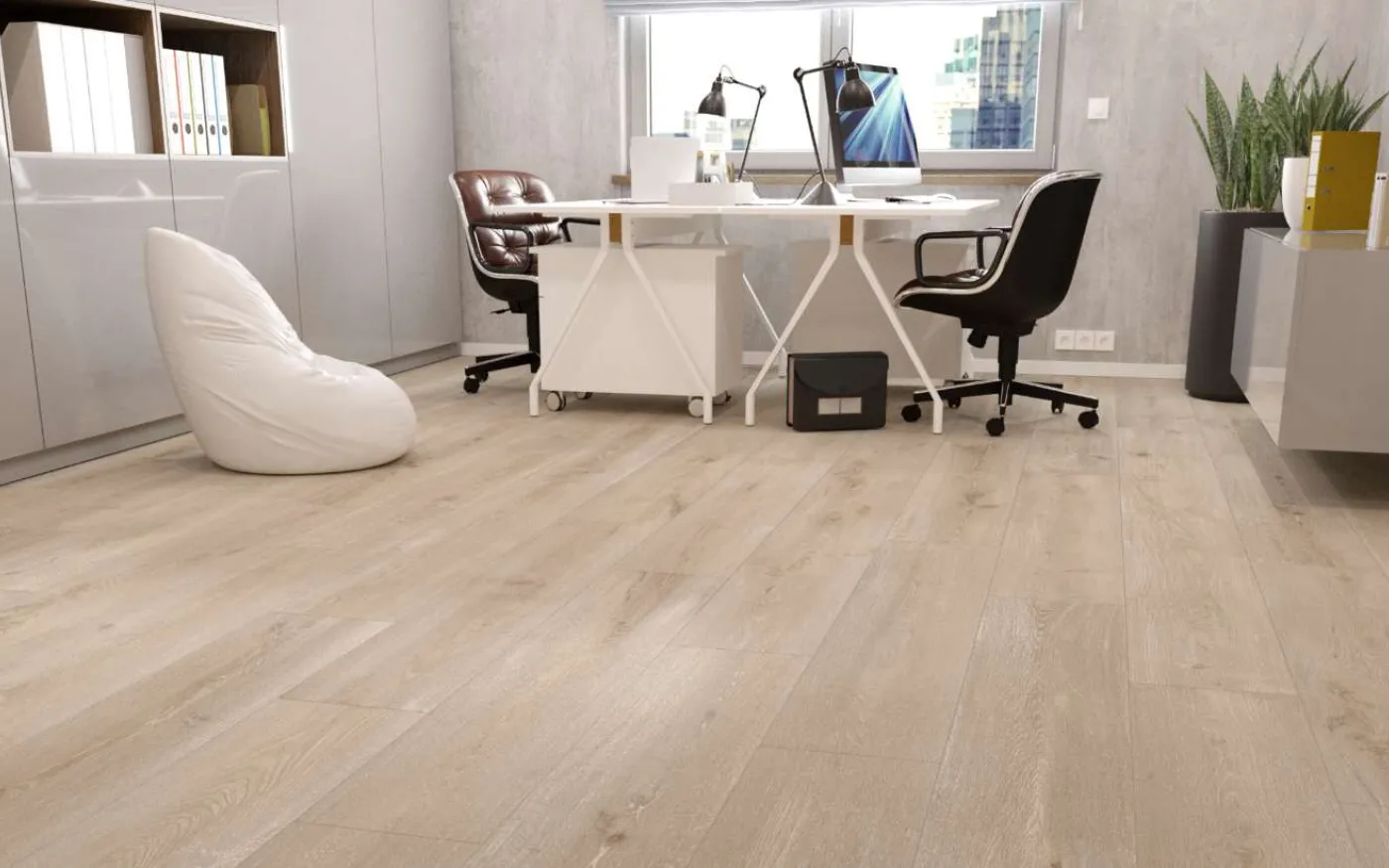 Ash Newport Oak, SE, 6 mm, Wide Plank - Room Scene