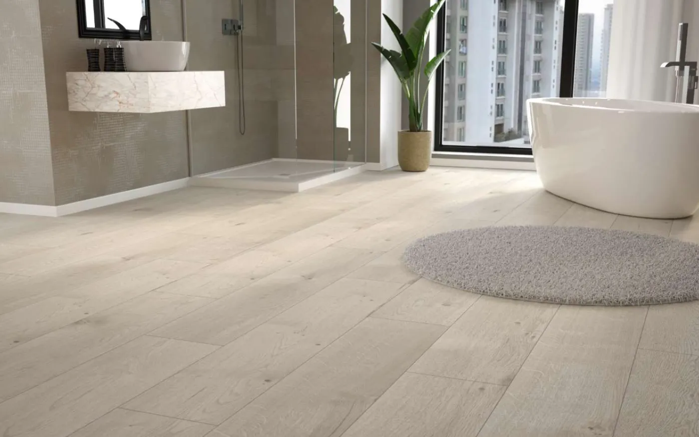Pebble Richelieu Oak, MW, 6 mm, Wide Plank - Room Scene