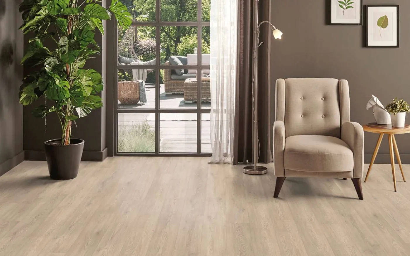 Cotta Cremona Oak, MW, 8 mm, Standard Plank - Room Scene
