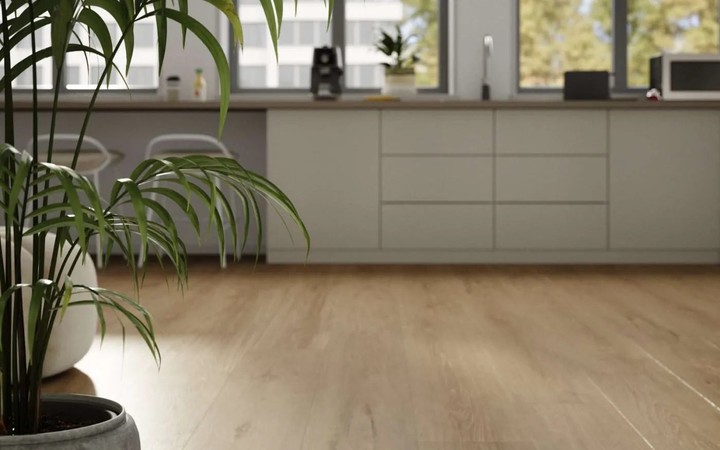 Smoked Montanara Oak, MR, 9 mm, Long Plank - Room Scene