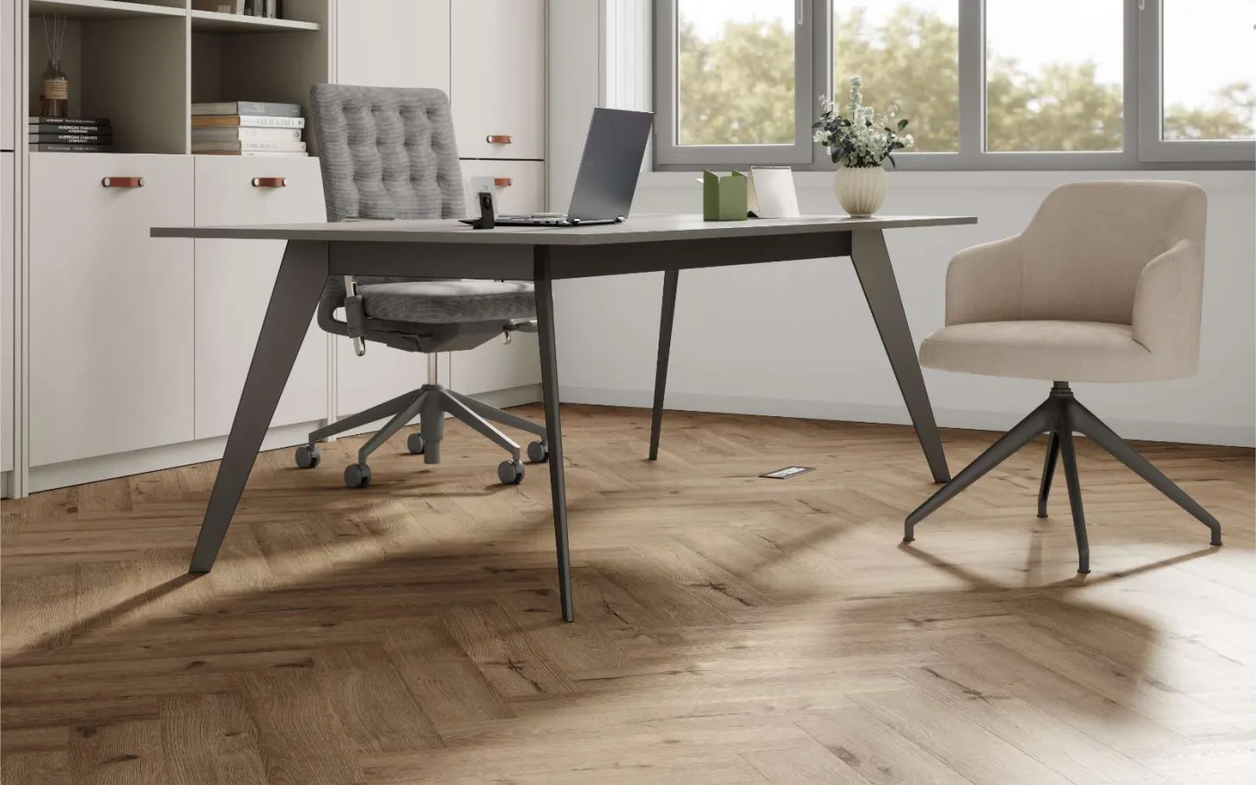 Sundance Oak, RO, 8 mm, Herringbone - Room Scene