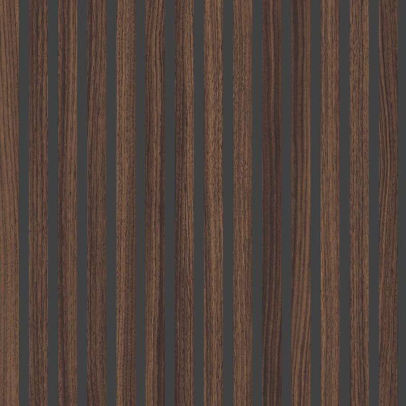 Tobacco Franklin Walnut, RW, 17 mm, Acoustic Panels MDF Deep Black